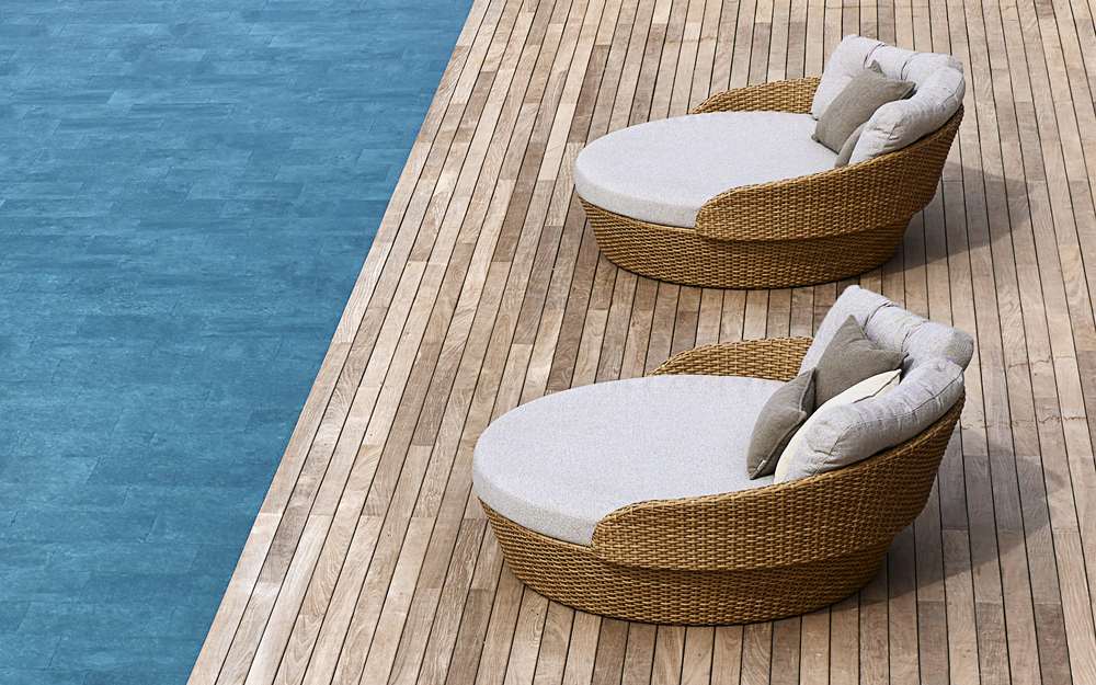 Caneline Ocean Large Flat Weave Day Bed